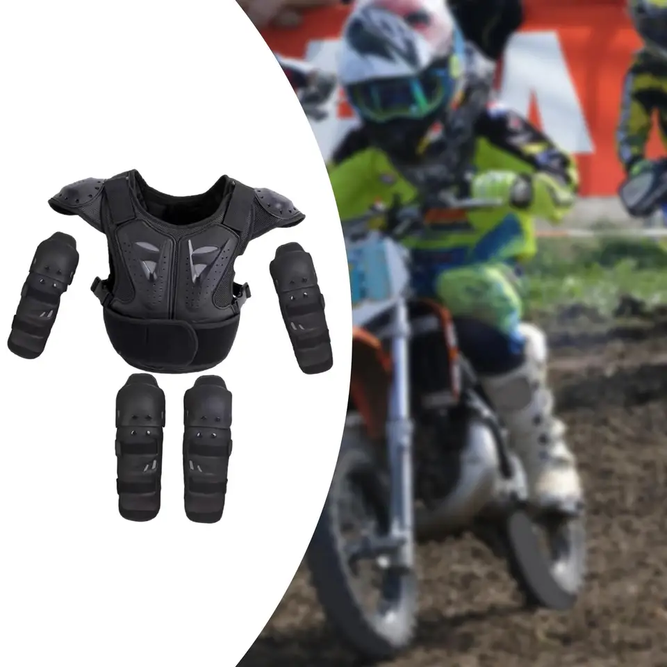 Dirt Bike Gear strážca hrudník chrbtica chrbta chrániča detský motocykel plný