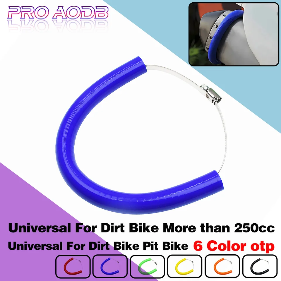 Dirt Bike Univerzálny silikónový výfukový ochranca môže pokryť Honda CR250 CRF230F CRF250R CRF250X CRF450R CRF450X YAMAHA SUZUKI