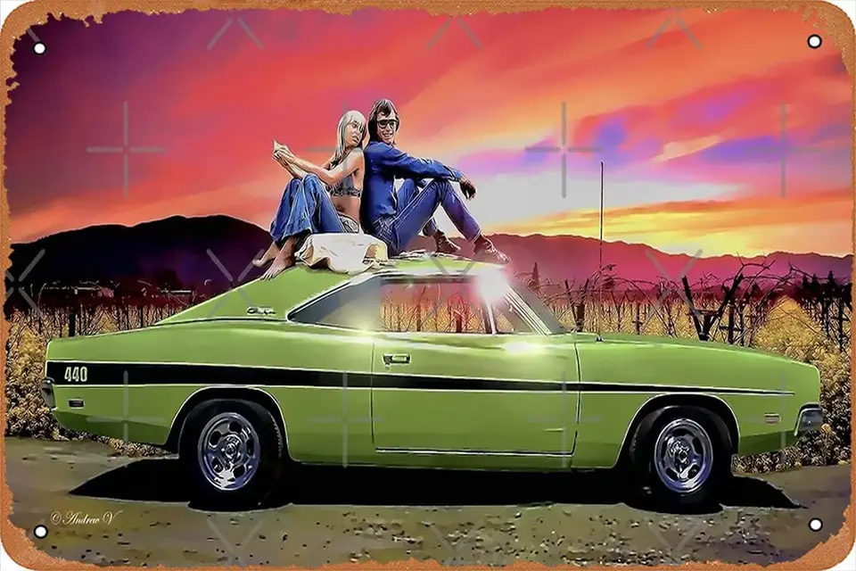 Dirty Mary Crazy Larry Plaght Metal Tin Sign 8 