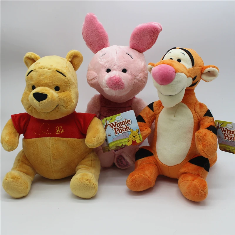 Disney 1 kus Winnie the Pooh Bear Tigger Piglet Pig pls Bear Feed Animal Doll Doll Boys Girl's Brithday Gift Hračky