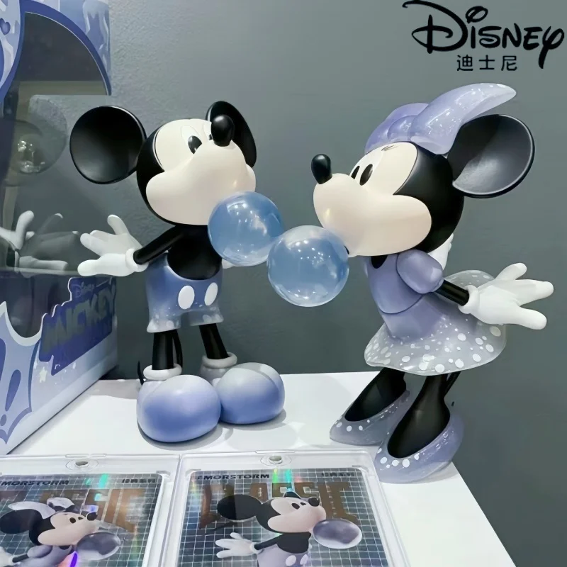 Disney 2pcs Mickey Mouse Figure Model Svadobná hostina dekorácia karikatúra Minnie pár Cake DIY ORAMENTY Roztomilé auto interiér Doll