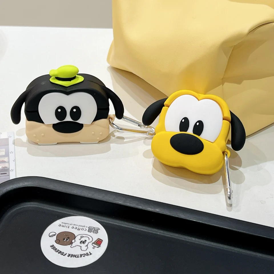 Disney 3D praštěný puzdro pre Apple AirPods 1 2 3 4 AirPod Pro Wireless Sarfon Serfone Bluetooth Sluchový kryt silikónového krytu s keychainom