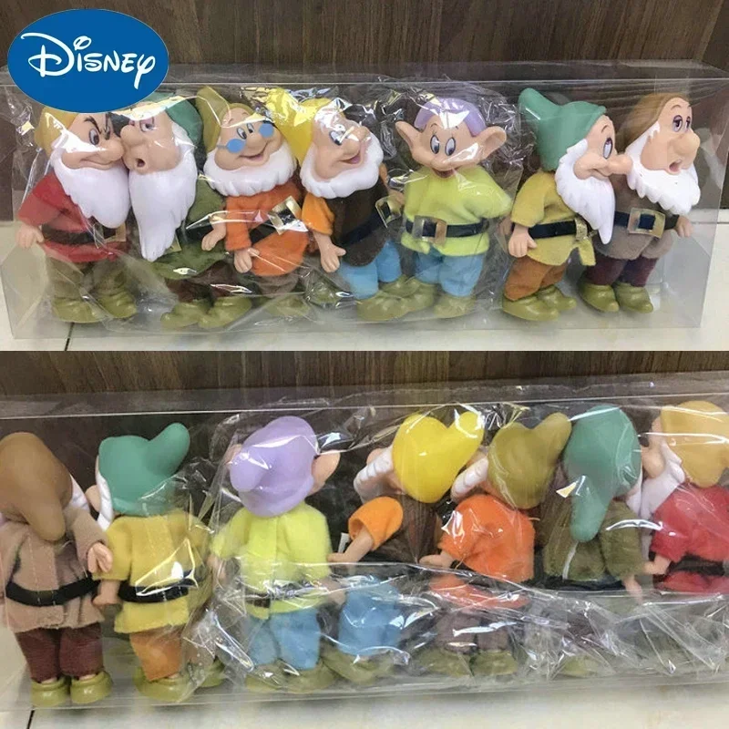 Disney 7ks Snehulienka a sedem trpaslíkov anime figurín bábiky PVC Dolls torty tors tors hračky pre deti narodeniny vianočné darček
