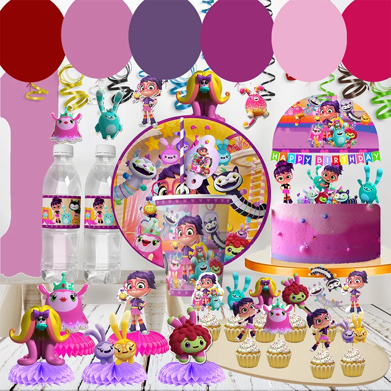 Disney Abby Hatcher Narodeniny DIY Party na jednorazový riad na pozadí handrika fľaša na fľašu koláč vložku chlapec Dievčatá dekorácia
