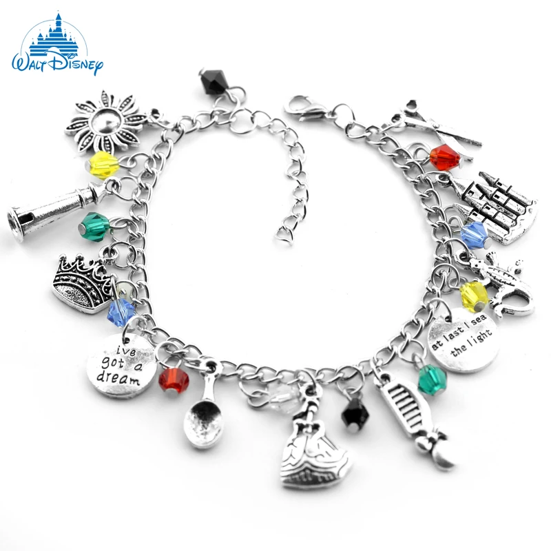 Disney Animation Movie Beauty and the Beast Bracelet Castle Imperial Crown Fashion Ručné doplnky Darčeky pre fanúšikov priateľ