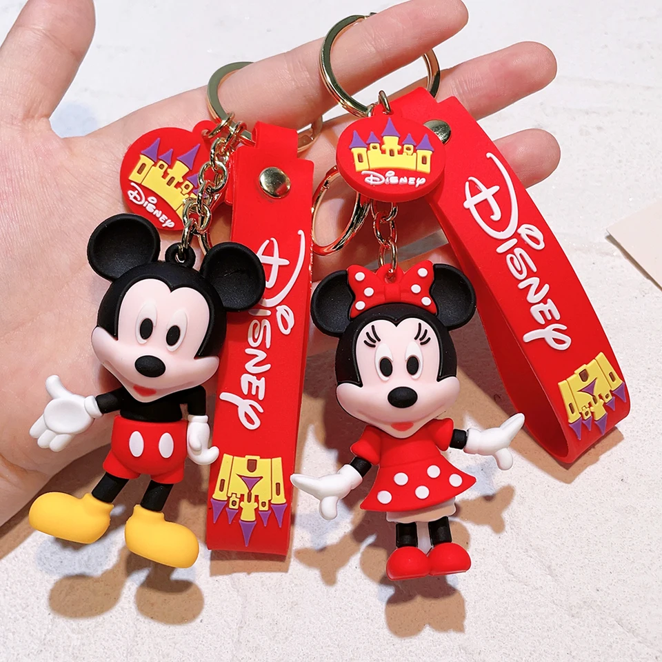 Disney Anime Mickey Keychain Cartoon Stitch Cuto