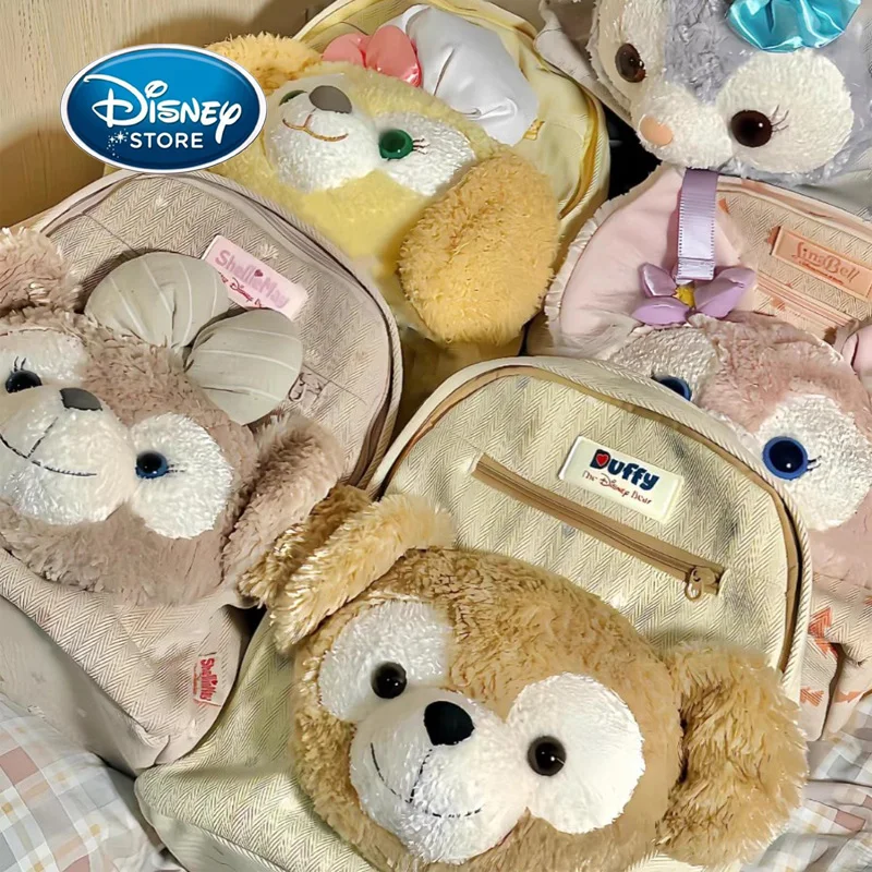 Disney Bear Duffy ShellieMay Batoh Cartoon Linabell Cookieann plyšový veľký kapacita batoh roztomilý študent Canvas Schoolbag
