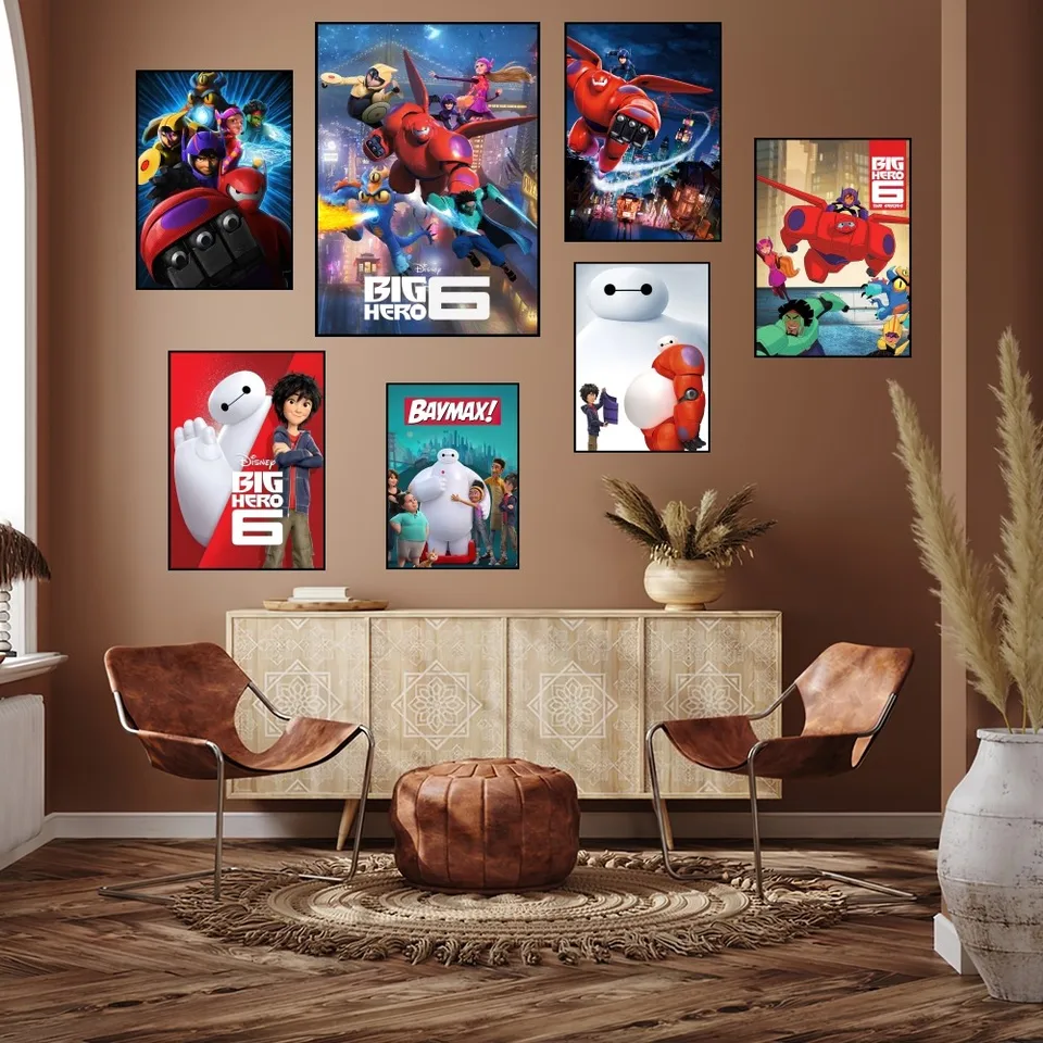 Disney Big Hero 6 plagát výtlačky nástennej maľby spálňa obývacia izba dekorácia kancelária malá