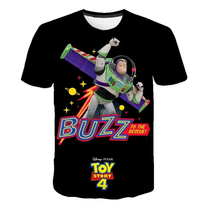 Disney Buzz Lightyear pán Boutique Top Tir košeľa karikatúra roztomilá móda anime 3d tlač Top Men posádka krk tričko