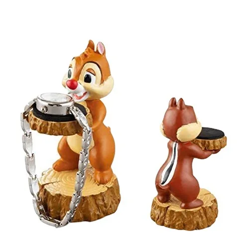 Disney Cartoon Anime Chip Dale Action Figure Hračky 10 cm zbierka čip Dale Resin Watch Stand Stand Desktop Darček pre deti