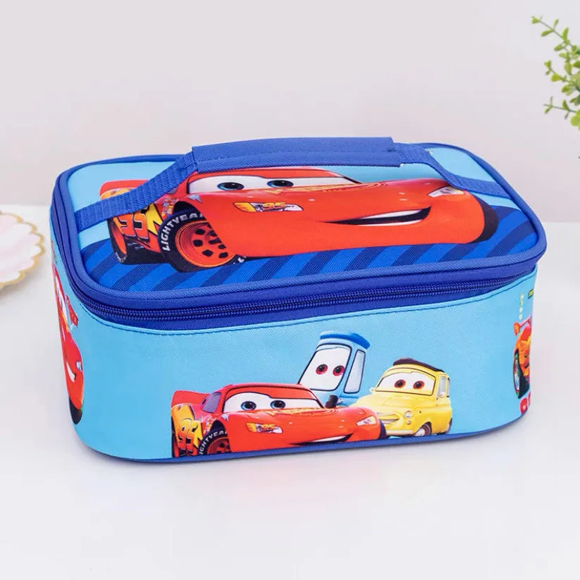 Disney Cartoon Cars Stitch Roztomilý obedový box taška mrazené grilovanie kabelky vonkajšia taška
