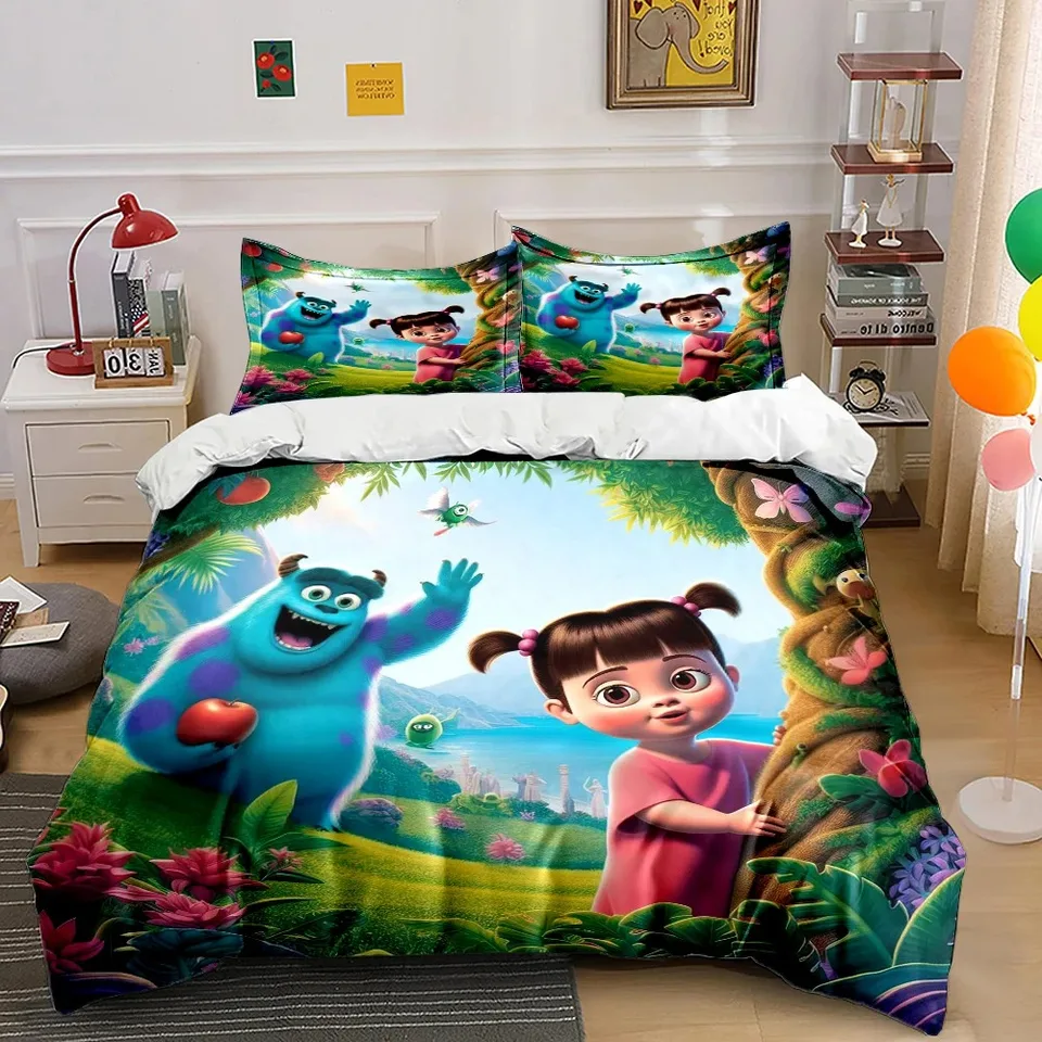 Disney Cartoon Cover Cover vankúš monster elektrická spoločnosť s súprava roztomilý