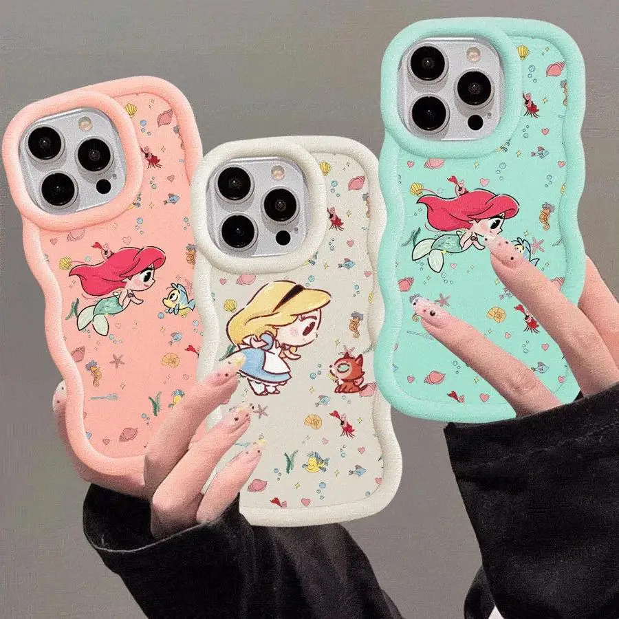 Disney Cartoon Cutoon Cute Princess Telefon Case pre Xiaomi Poco X3 NFC X5 5G Redmi 8 Pro 9C 9T 10 10C 10A 12 13C A1 A2 Plus Soft Cover