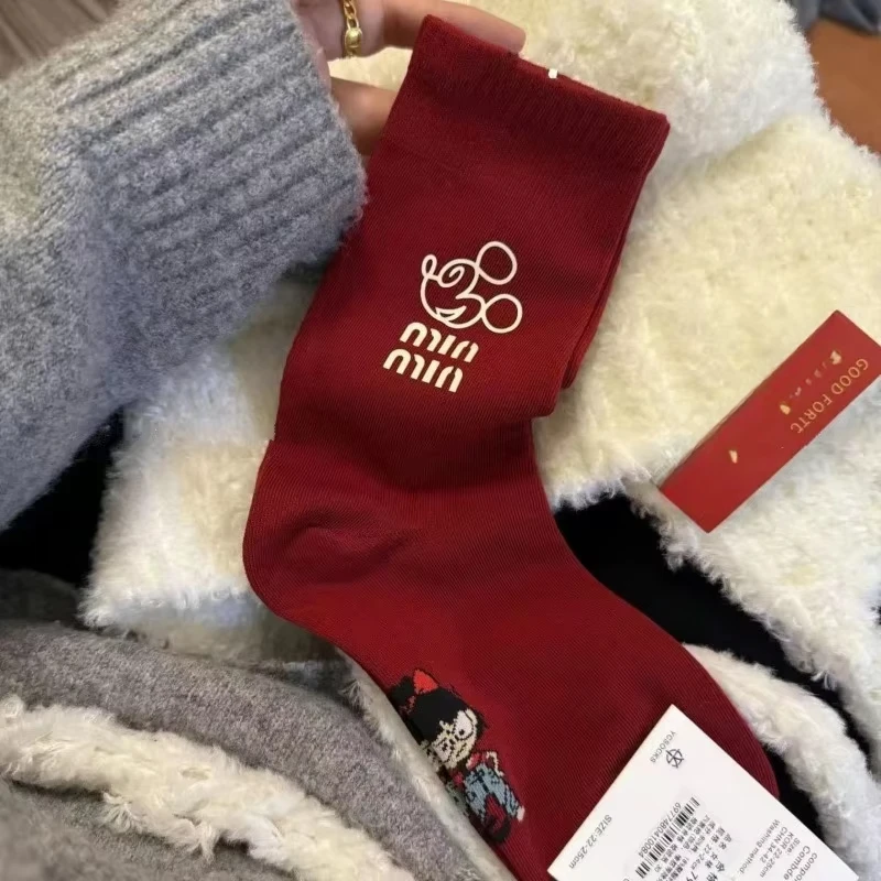 Disney Cartoon Mickey Hello Kitty Nové roztomilé dievča Módna osobnosť Jednoduchý západný štýl Anti-Odor antibakteriálne ponožky