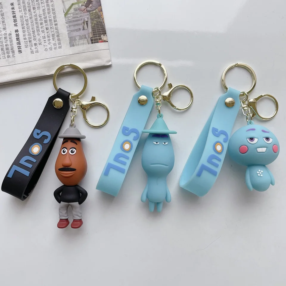 Disney Cartoon Movie Soul Figure Pendant Keychain for Women Men Fanúšikov