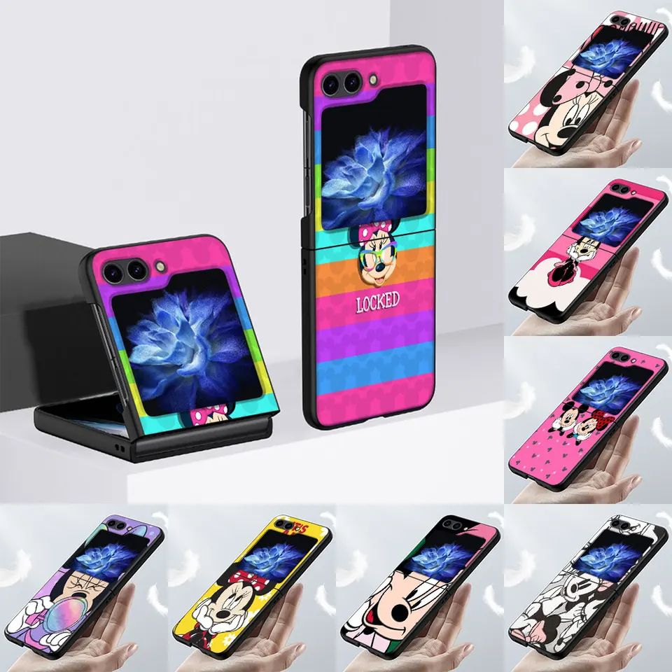 Disney Cute Minnie Mouse puzdro pre Samsung Galaxy Z flip5 flip6 kryt z flip 6 5 Zflip5 flip6 flip6 flip6 flip6 flip6 flip6 flip6 taška