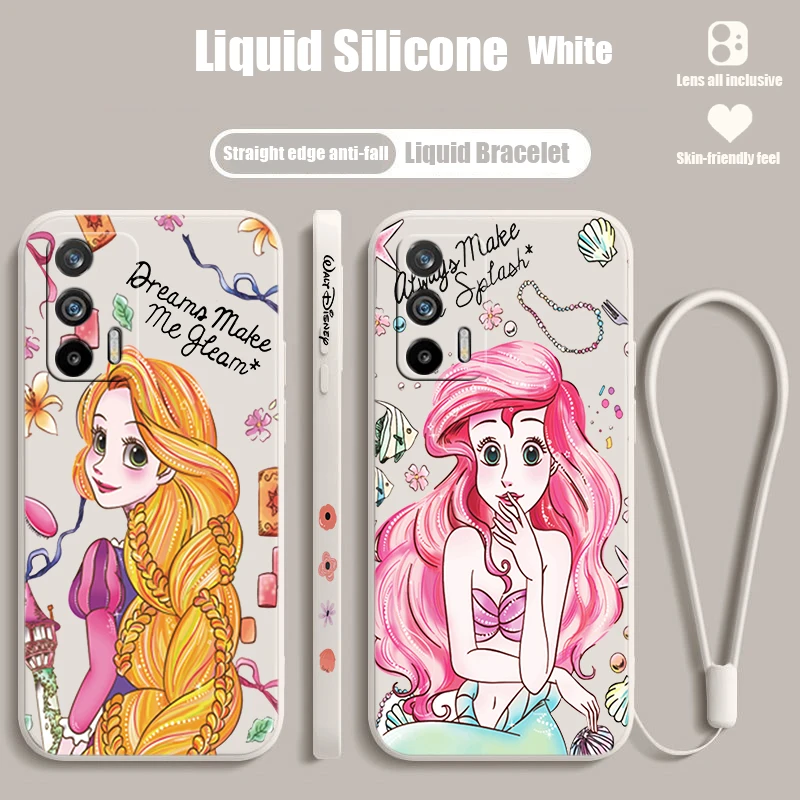 Disney Cute Princezná pre Realme Q5 GT Neo 5 3T 3 X3 C55 C30 C21Y C11 C2 Explorer Master Liquid Luck Left Land Telefón puzdro