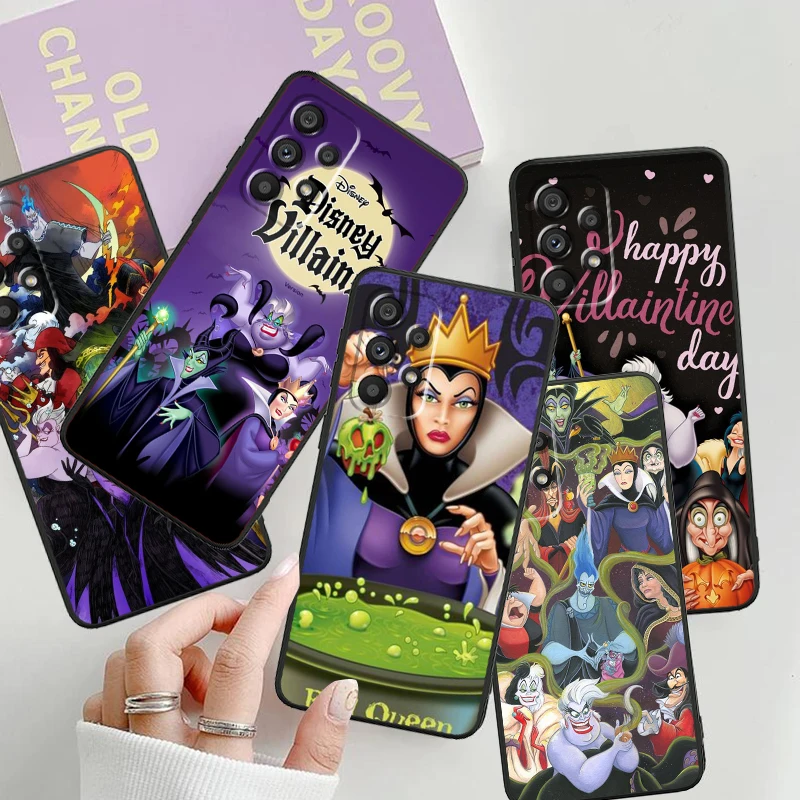 Disney darebáková kráľovná pre Samsung Note 20 10 Ultra Plus A31 A14 A12 A70 A34 A25 A04 A05 A15 A24 5G Čierna puzdro TPU TPU