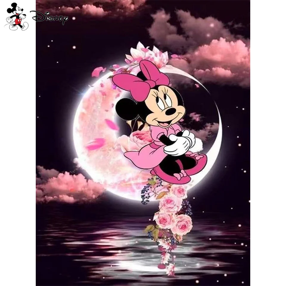 Disney DIY Diamond Painting Minnie Mouse Full Round Round Cartoon 5D Diamond Výšivka mozaika krížov
