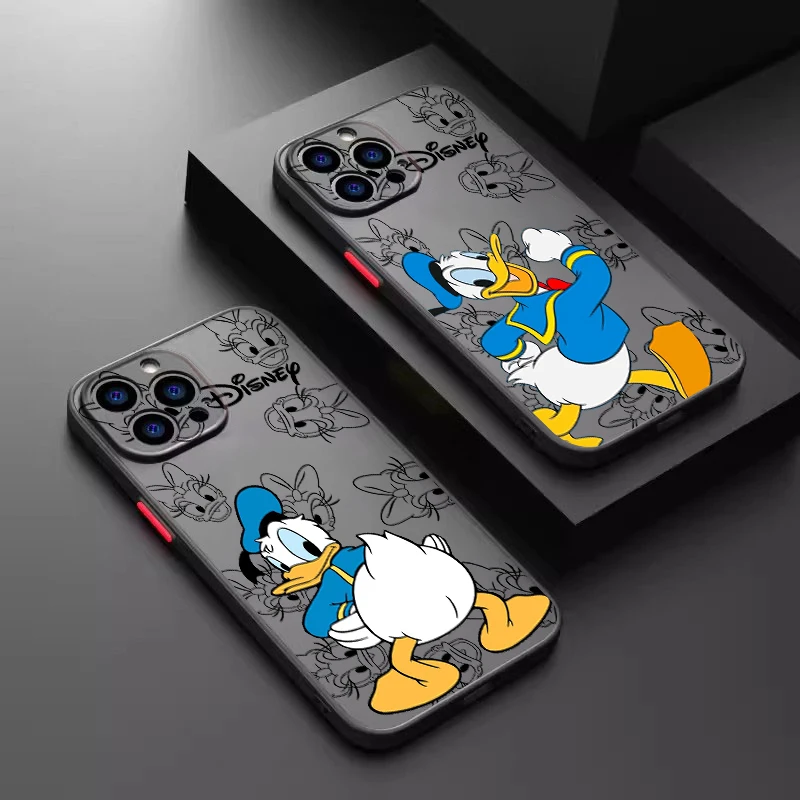 Disney Donald Duck Cute Frosted Lasting pre Apple iPhone 16 15 14 13 12 11 xs xr x pro max