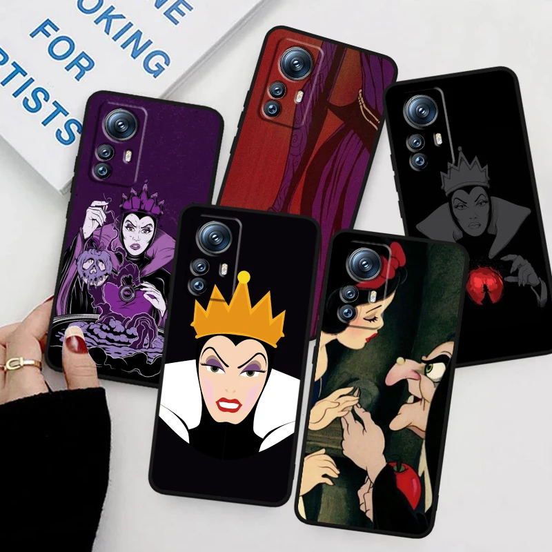 Disney Evil Queen Villain pre Xiaomi Mi 14 13T 13 12T 12 11T 11i 11 10T 10 Pro Lite Ultra 5G Black Funda Phone Case Case