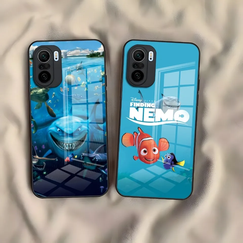 Disney Finding Nemo Telefon Case pre Xiaomi Redmi Poznámka 14 13 10 10T 11i 11T 11 9 8 11S POCO M4 F3 X3 Pro Temperačný sklenený kryt skla