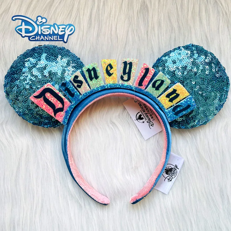 Disney Flowins čelenka Mickey Mouse Minnie Bow Disneyland Ears Cosplay plyšová mäta zelená hlava pre dospelých/darček k narodeninám