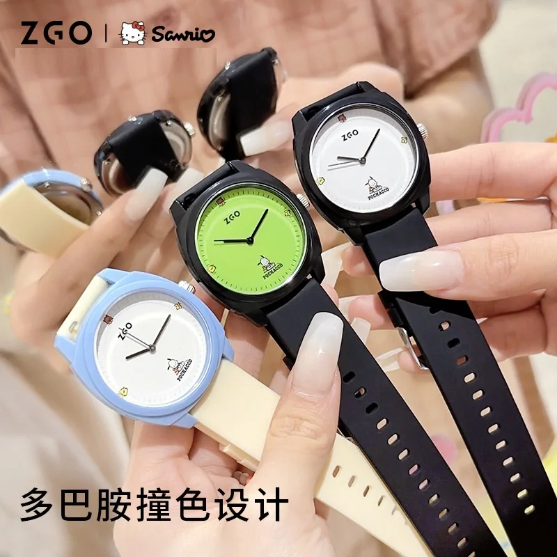 Disney for Girl Watch Mickey Kitty Pochacco Cartoon Quartz Wristwatch Teenager Študent mládež mládež DETI Vodotesné školské hodiny