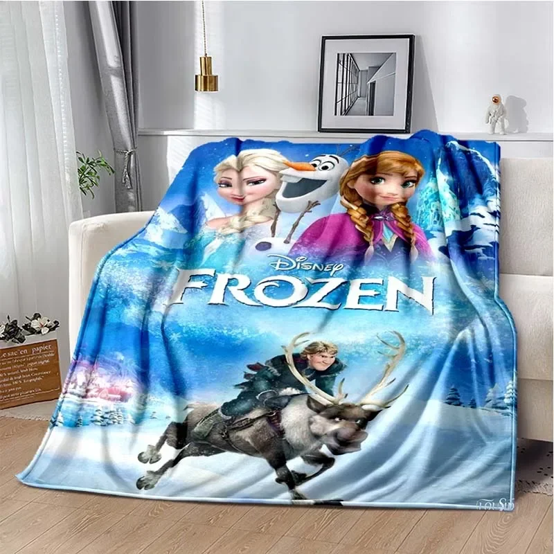 Disney Frozen Elsa princezná anime kawaii prikrývka pre super mäkkú roztomilú prikrývku pre cestovné posteľné postieľky pohovka na pohovku k narodeninám darček k narodeninám
