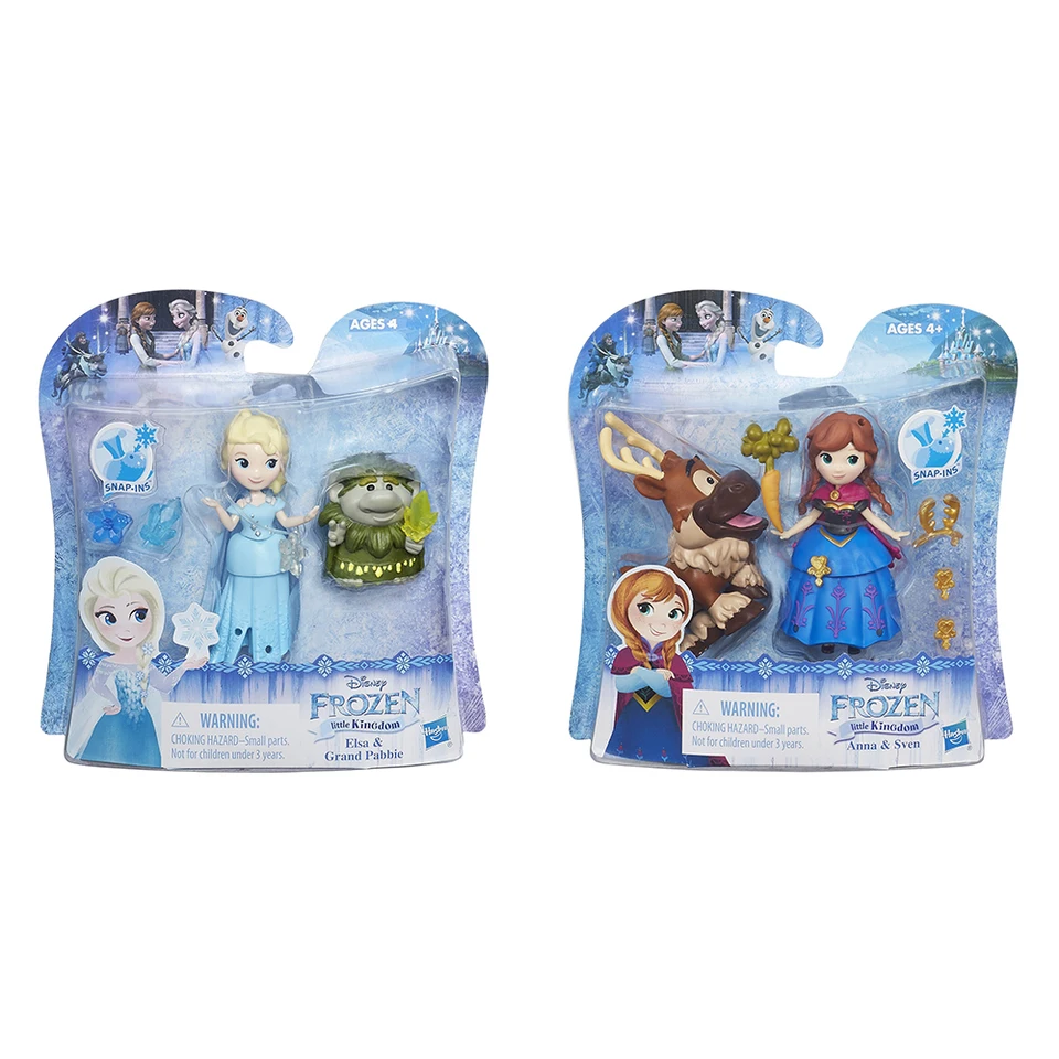 Disney Frozen Little Anna a Sven Doll Little Kingdom Elsa a Grand Pabbie Hračky pre deti zberateľné darčeky pre dieťa