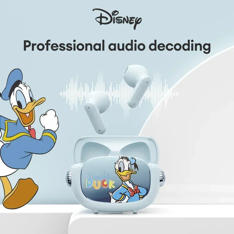 Disney Headset In-Ear Bluetooth 5.4 Wireless Slúchadlá redukcia šumu Karikatúra Obchodný zvuk QS-T21 USB C Hudobný herný slúchadlá