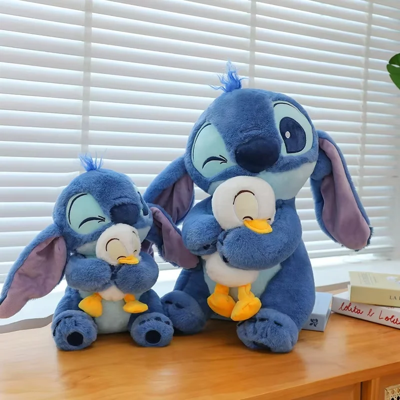 Disney kawaii steh lilo roztomilý kačica plnená plyšovými hračkami Doll Cartoon Anime figure dekorácie vankúš Peluches Girl Birthday Gift