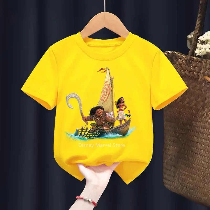Disney Kids Tričko Moana Ocean Romance princezná princezná Dievčatá oblečenie chlapcov Karika