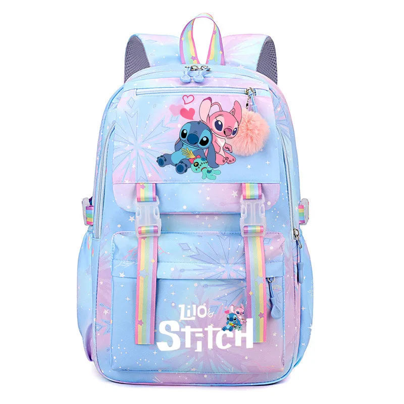 Disney Lilo a Stitch Batoh Detské školské tašky Dievčatá Dievčatá Denné tašky Detské tašky Kawaii Žena veľkú kapacitu batohu