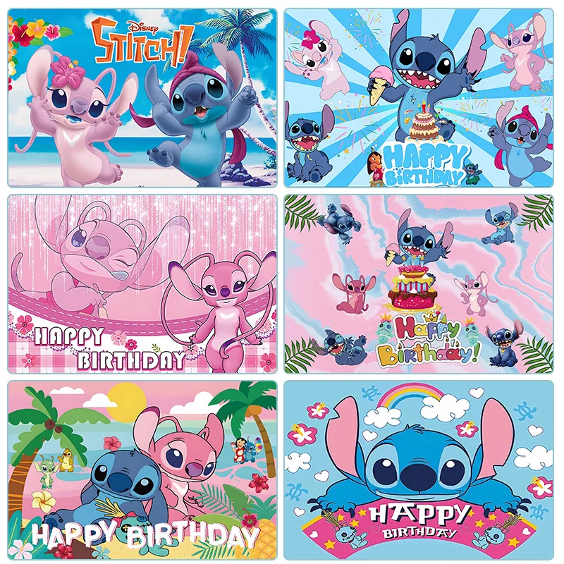 Disney Lilo a Stitch Téma Pozadie Detské narodeninové oslavy Detské dekorácie Detská sprcha Hula Girls Party Party Party Banner Shooting