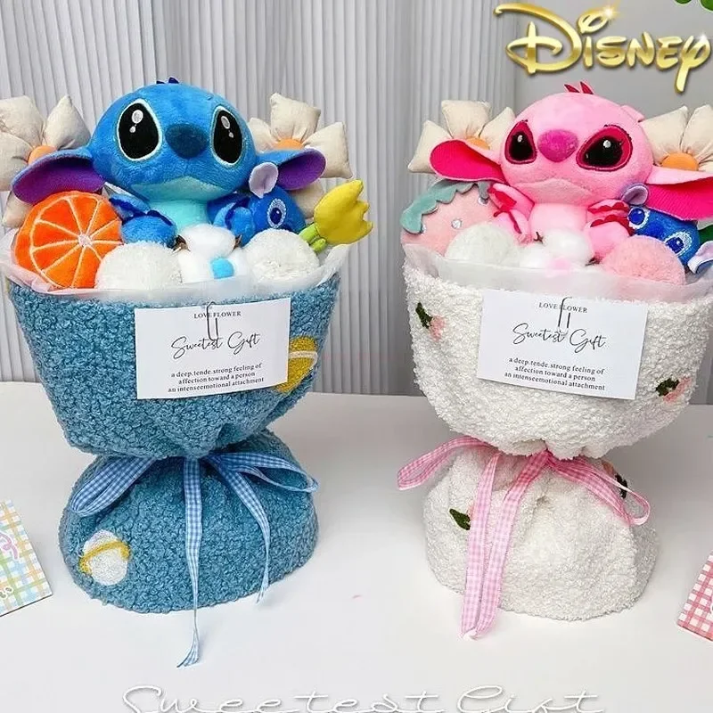 Disney Lilo & Stitch Animácia Periférna karikatúra Doll Byquet Darčeková skrinka Kreatívna anime bábika Vianočné darček k narodeninám prekvapenie