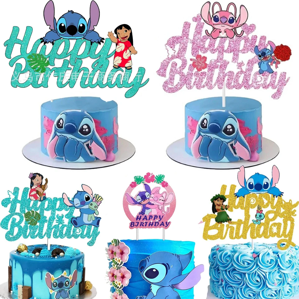 Disney Lilo & Stitch Cake Decotions Stitch Party tortu tortu pre deti narodeninová oslava pre bábätká o koláči