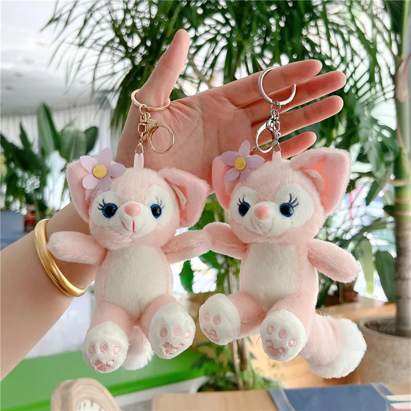 Disney Linabelle Fox Key Chain Retiad Pendant Doll BAG DEOCORÁCIA DEKORÁCIA DEZOR PLUSKÉ Hračky pre deti