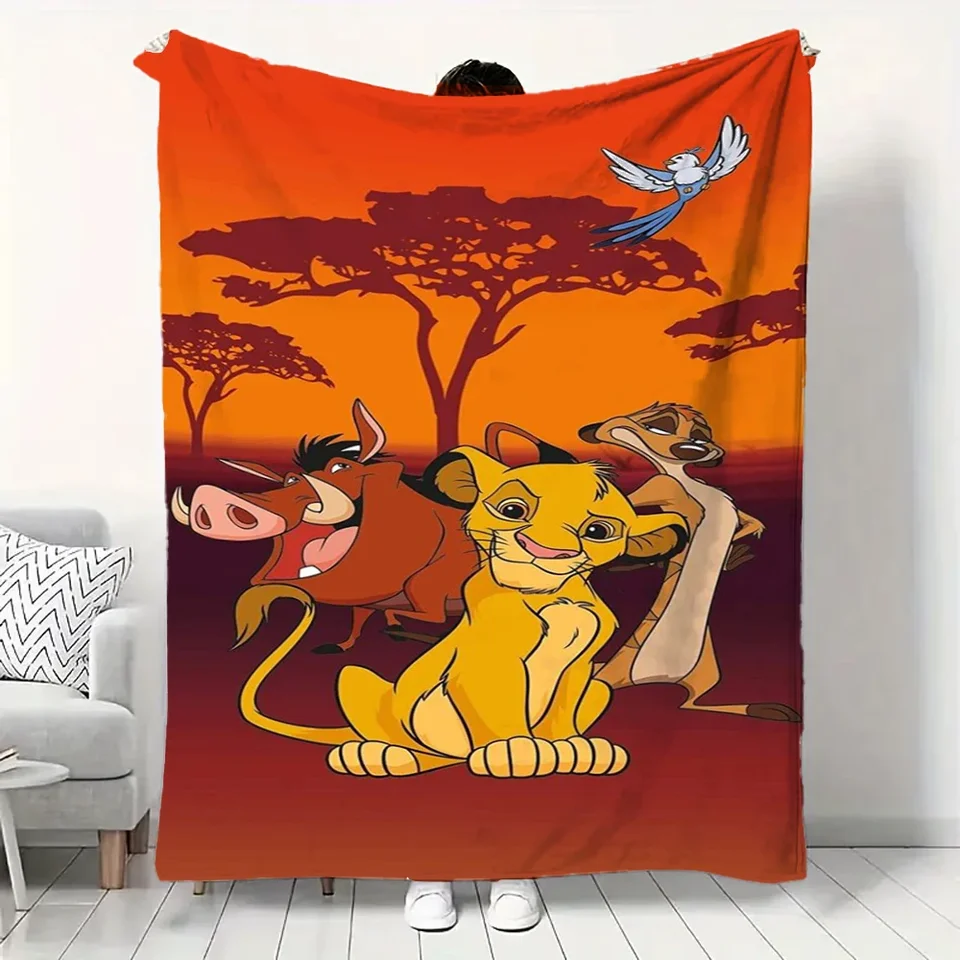 Disney Lion King Tenká prikrývka, ľahký flanel hod na pohovku, posteľ, cestovanie, kemping, obývacia izba, kancelária, gauč, stolička, darček, darček