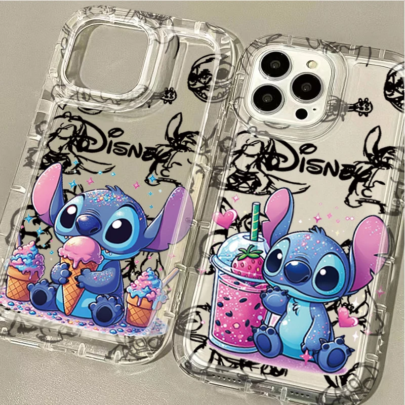 Disney Lovely Stitch puzdro pre Samsung Galaxy S24 Ultra S23 S22 S21 Fe S20 plus poznámka 20 10 Pro A34 A54 A33 A53 Clear ORFECTURE