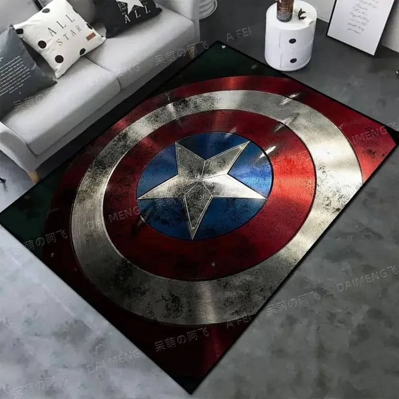 Disney Marvel Avengers Super Hero Captain America Koberec Iron Man Lounge koberec spiderman spál