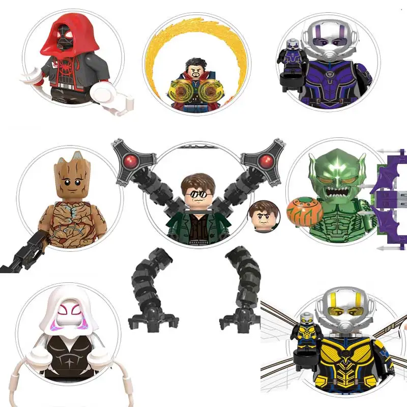 Disney Marvel Building Blocks Iron Man Doctor Strange Hulk Thanos Spiderman Venom Hawkeye Hračky