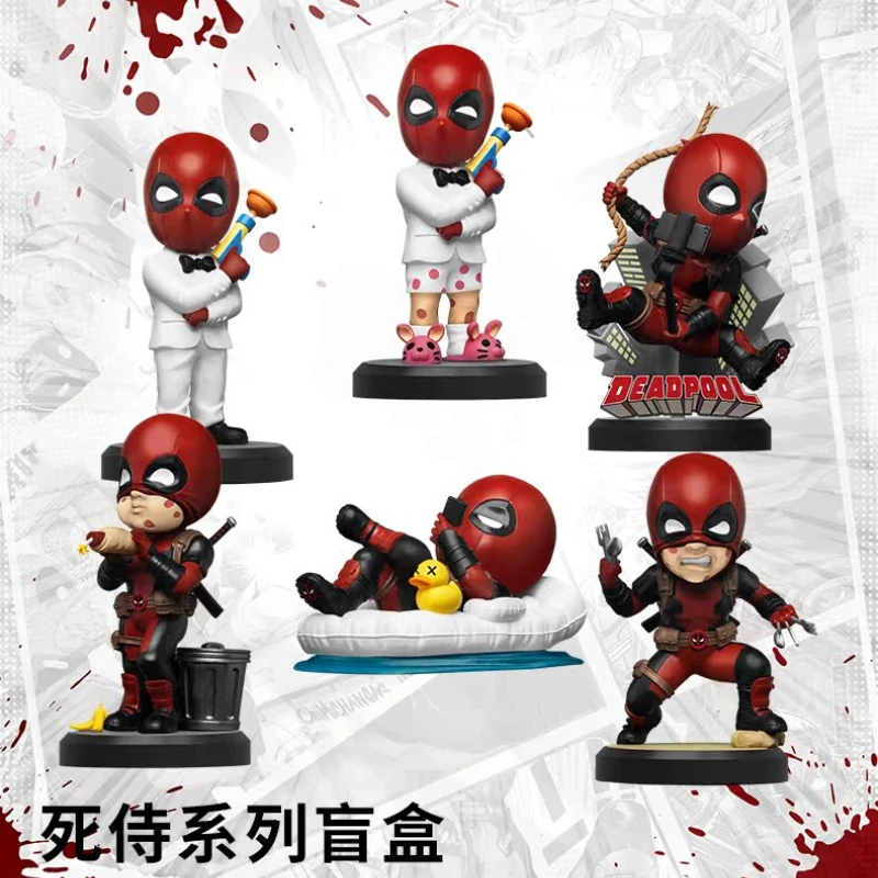 Disney Marvel Deadpool Series Blind Box Action Figure Doll Hračky Funny Mystery Box Movie Periférny model Ornament Prekvapivo darček