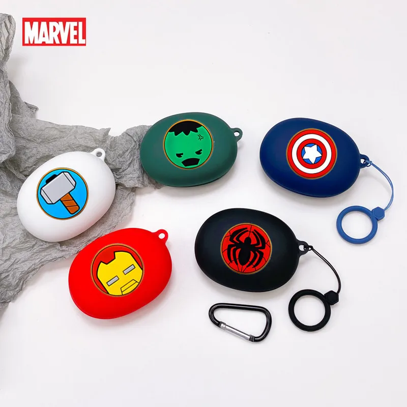 Disney Marvel Earphone Case For Anker soundcore LIFE A2 NC/Dot 2 NC Silicone Blutooth Earbuds Charging Box Protective Cover