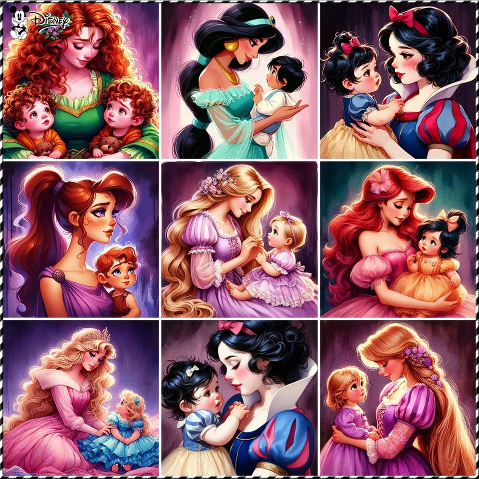 Disney maľba podľa čísel princezná Snehulienka maľba rapunzel kresba podľa čísel Hobby Unikátna karikatúra stena dekor obývacia izba