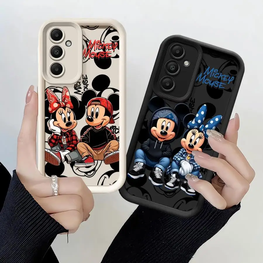 Disney Mickey Minnie Mouse Cool Puzder pre Samsung Galaxy A16 A33 A34 A12 A13 A14 A22 A32 A23 A24 5G Mäkký kremíkový kryt