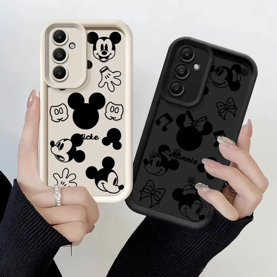 Disney Mickey Minnie Mouse Puzder pre samsung Galaxy A12 A13 A14 A16 A22 A23 A24 A32 A33 A34 4G 5G Mäkký silikónový kryt