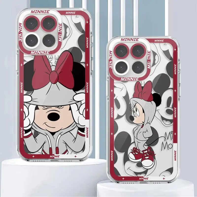 Disney Mickey Minnie Soft Case pre cti x8a x9a x9b 5g x8 x7b 90 lite x8 4g silikónové čisté krytie Fundas