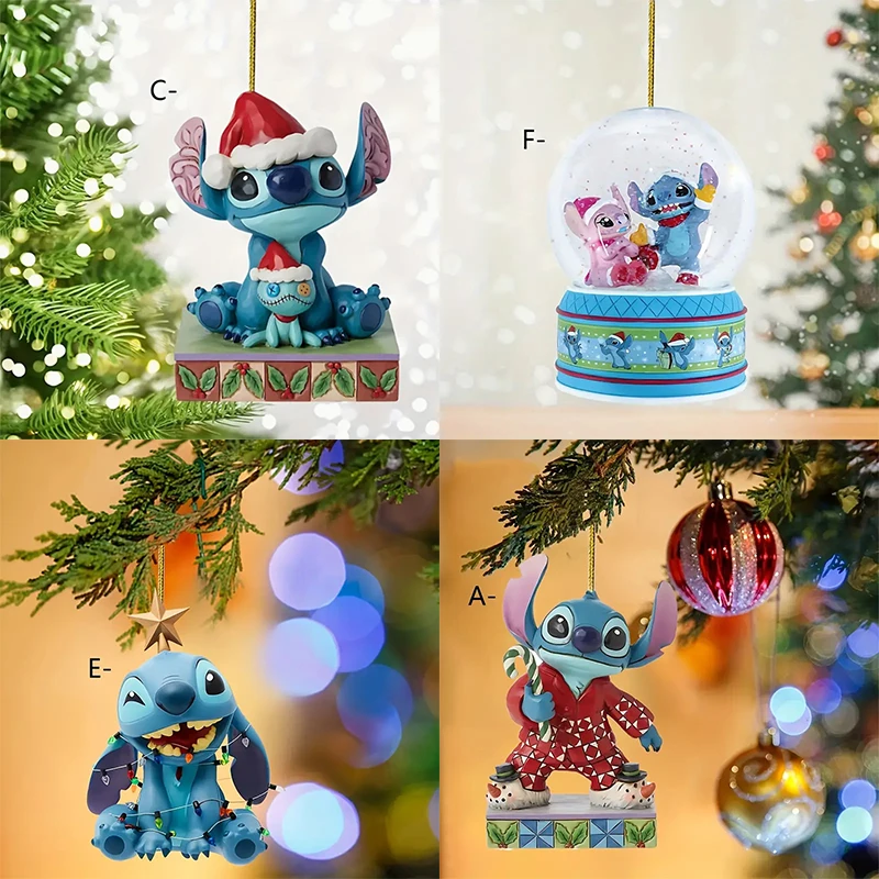 Disney New Lilo Stitch 2D akrylové zavesenie vianočný stromček prívesok