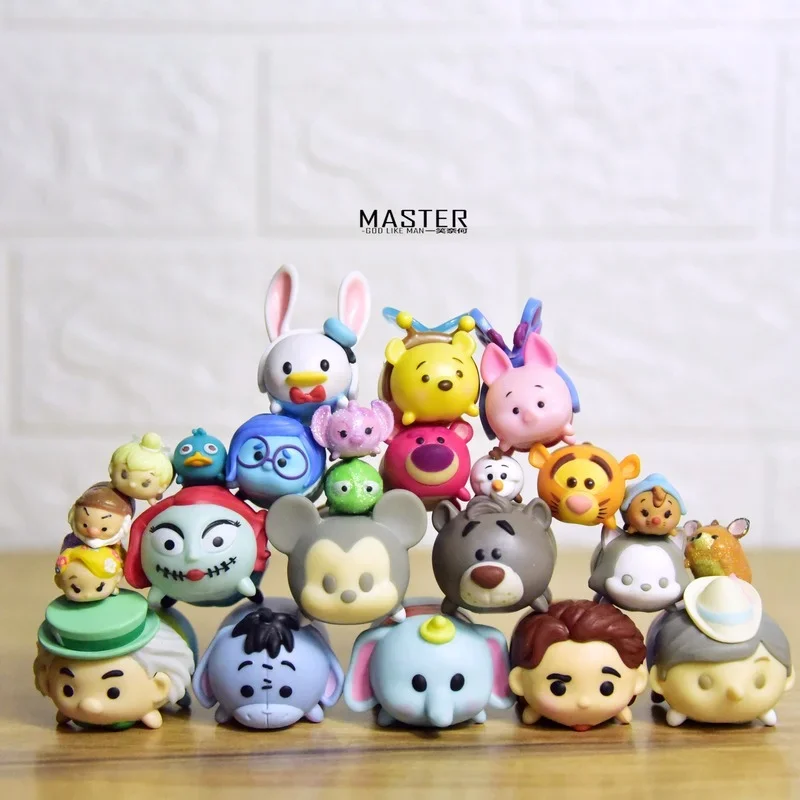 Disney Original Mini Doll Ozdoby Winnie Pú Pú krásne anime figúrky pre deti hračky pre dievčatá darček
